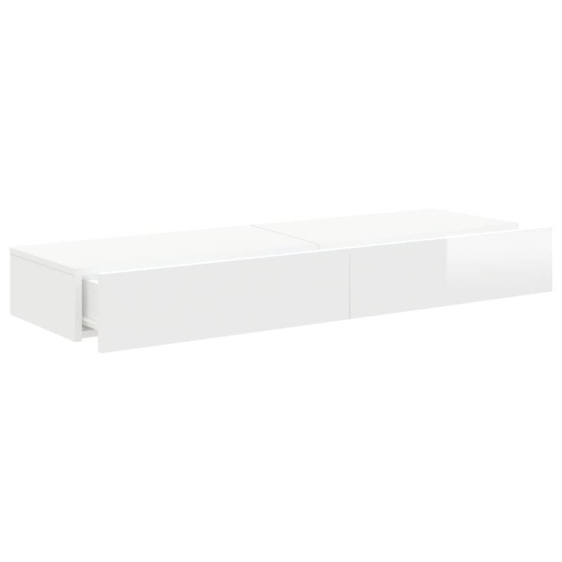 vidaXL TV skrinky s LED svetlami 2 ks lesklé biele 60x35x15,5 cm