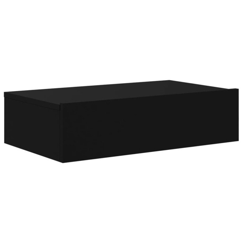 vidaXL TV skrinka s LED svetlami čierna 60x35x15,5 cm