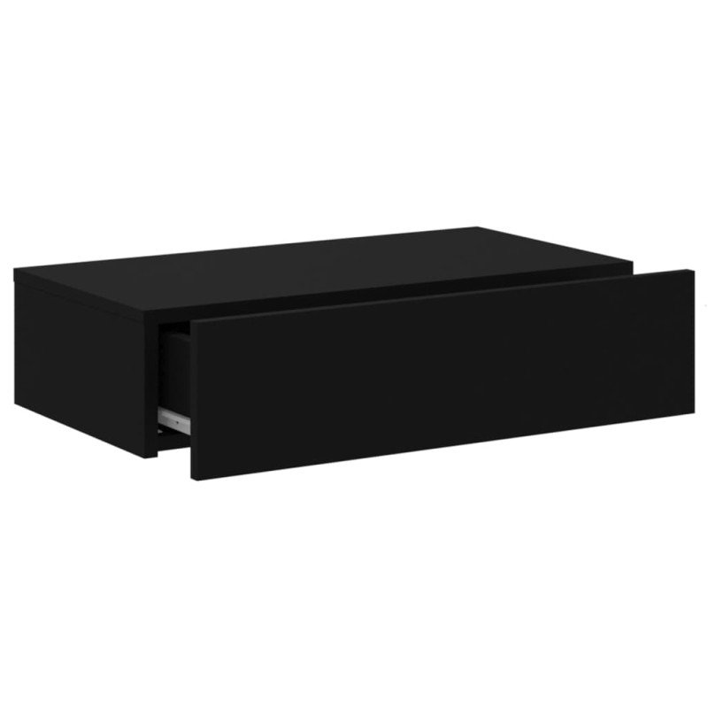 vidaXL TV skrinka s LED svetlami čierna 60x35x15,5 cm