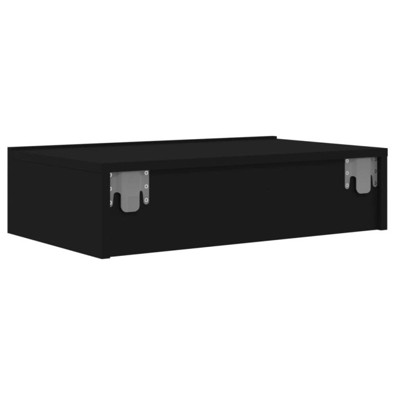 vidaXL TV skrinka s LED svetlami čierna 60x35x15,5 cm