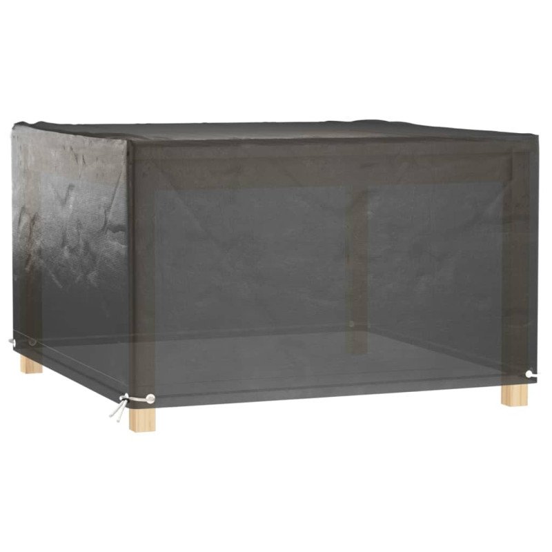 vidaXL Obaly na záhradný nábytok 2 ks 8 očiek 125x125x75 cm štvorcové