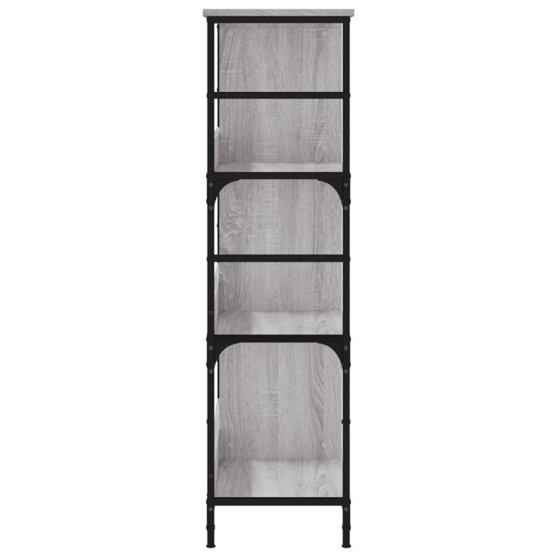 vidaXL Knižnica sivá sonoma 78,5x33x117,5 cm kompozitné drevo