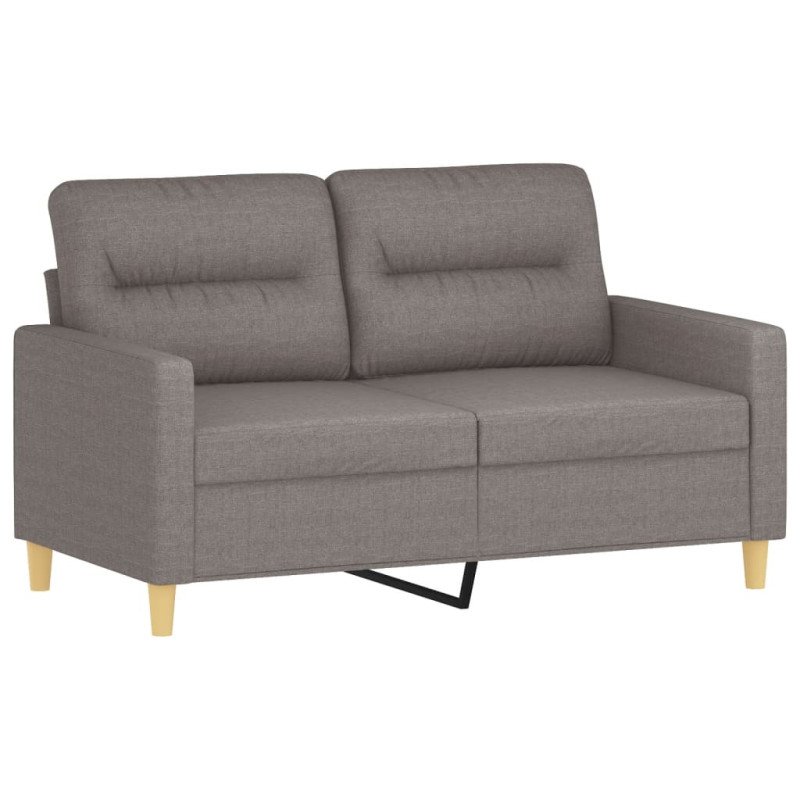 vidaXL 2-miestna pohovka sivohnedá 120 cm látka