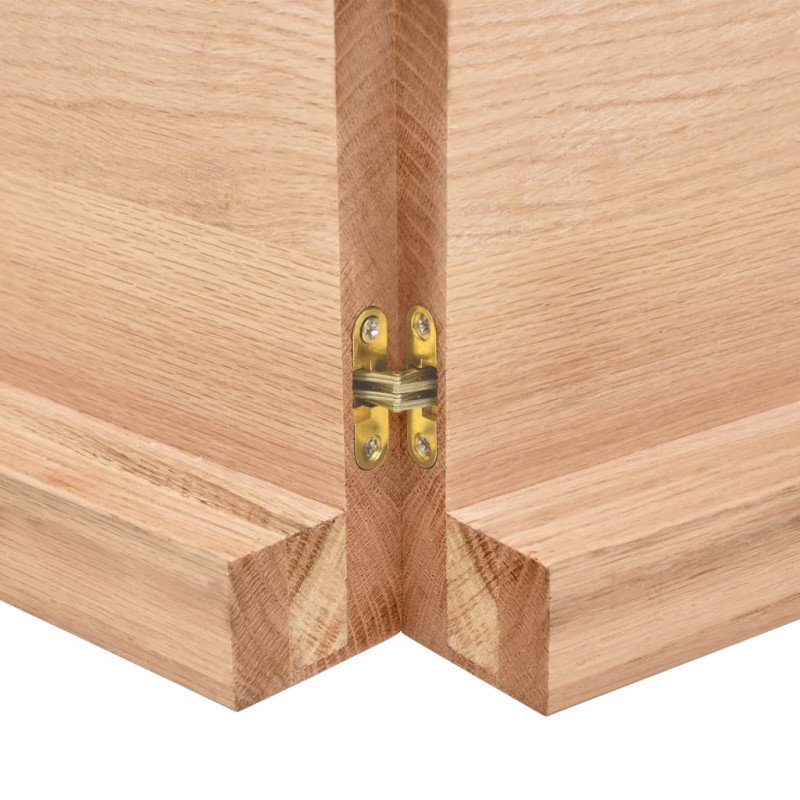 vidaXL Stolová doska svetlohnedá 200x60x(2-6)cm ošetrený masív hrany