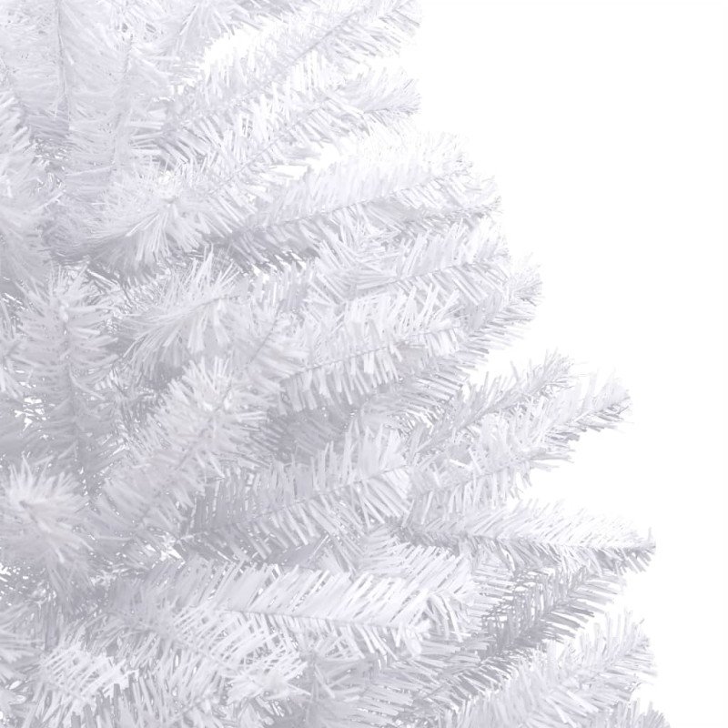 vidaXL Úzky zasnežený umelý vianočný polovičný stromček 120 cm