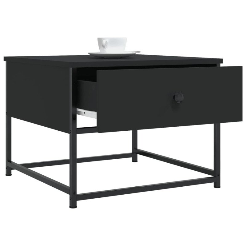 vidaXL Konferenčný stolík čierny 51x51x40 cm kompozitné drevo