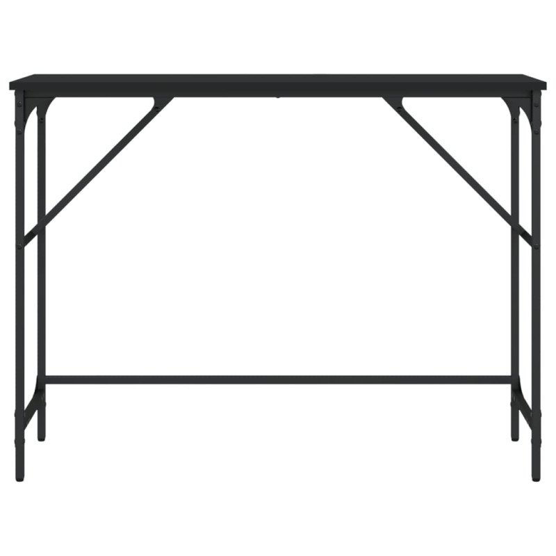vidaXL Konzolový stolík čierny 100x32x75 cm kompozitné drevo
