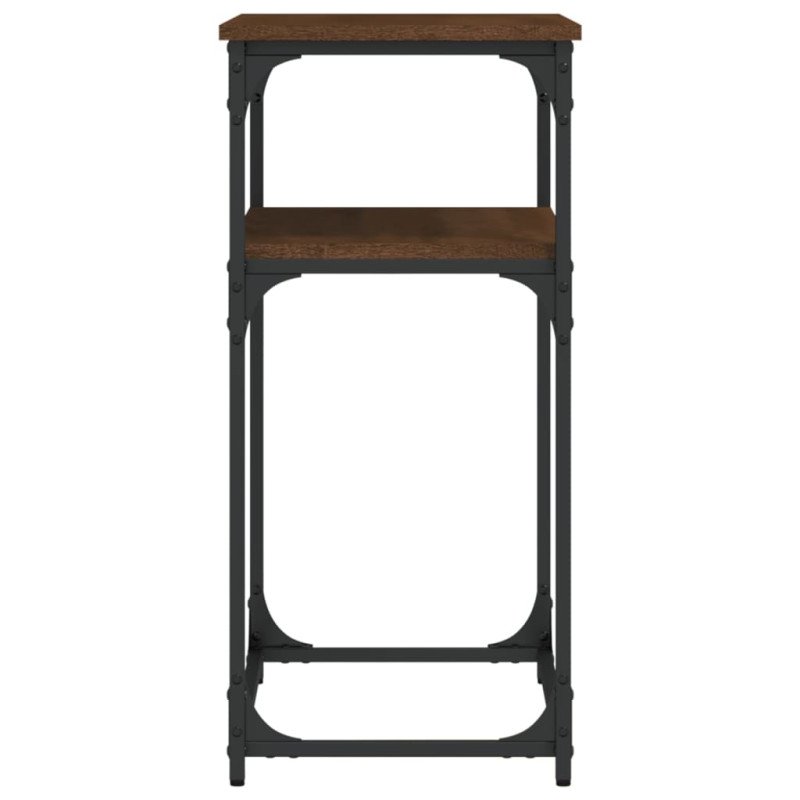 vidaXL Konzolový stolík hnedý dub 75x35,5x75 cm kompozitné drevo
