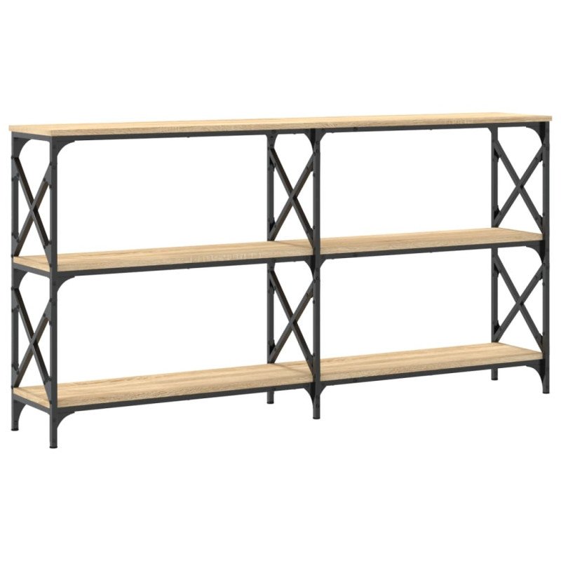 vidaXL Konzolový stolík dub sonoma 200x28x80,5 cm kompozitné drevo