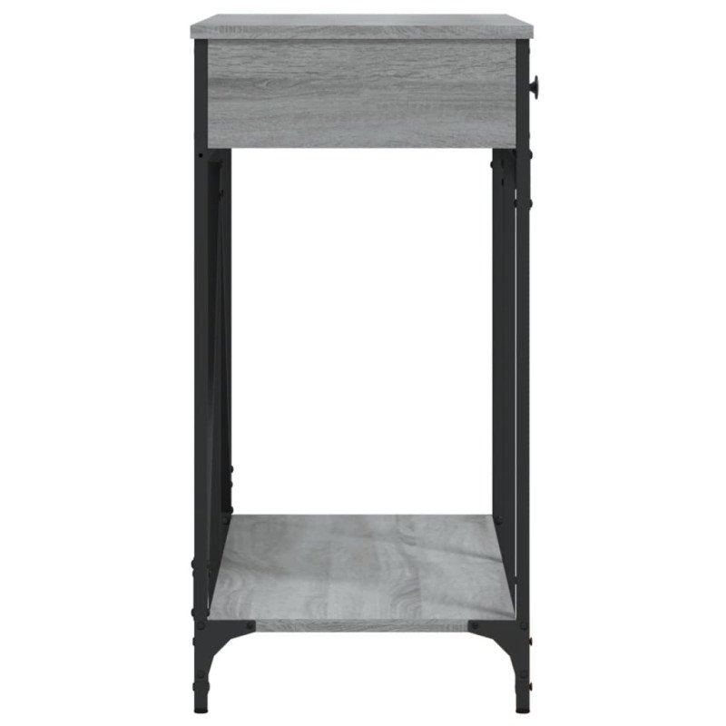 vidaXL Konzolový stolík sivý sonoma 100x39x78,5 cm kompozitné drevo