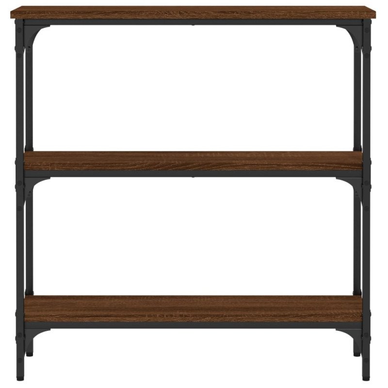 vidaXL Konzolový stolík hnedý dub 75x22,5x75 cm kompozitné drevo