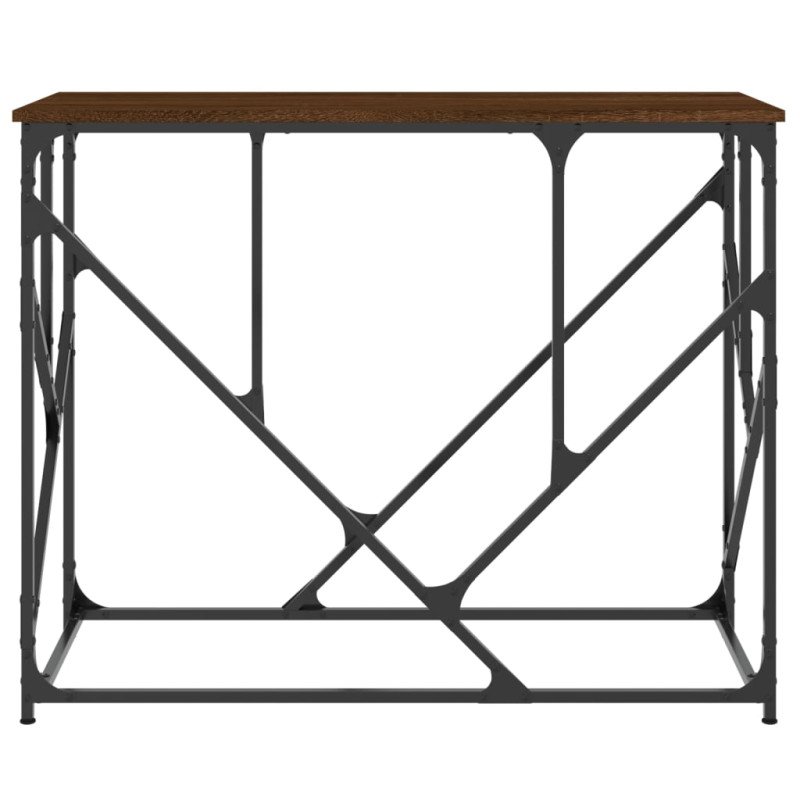 vidaXL Konzolový stolík hnedý dub 100x40x80 cm kompozitné drevo