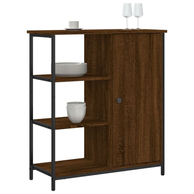 vidaXL Komoda hnedý dub 70x30x80 cm kompozitné drevo
