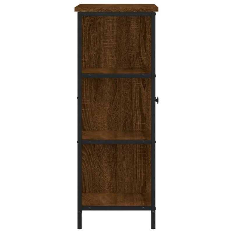 vidaXL Komoda hnedý dub 70x30x80 cm kompozitné drevo
