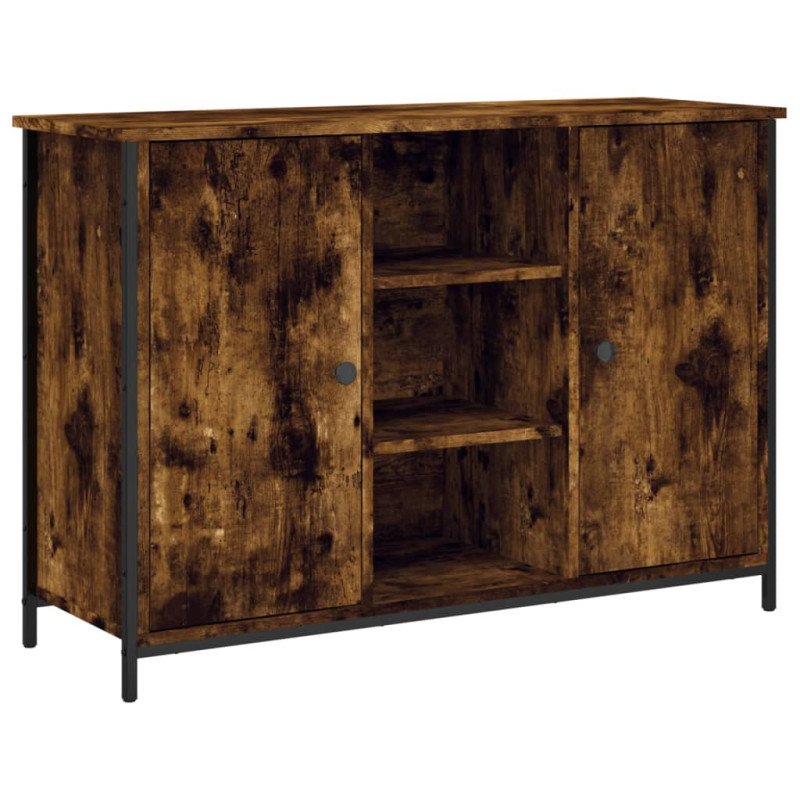 vidaXL Komoda dymový dub 100x35x70 cm kompozitné drevo