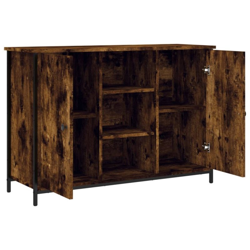 vidaXL Komoda dymový dub 100x35x70 cm kompozitné drevo