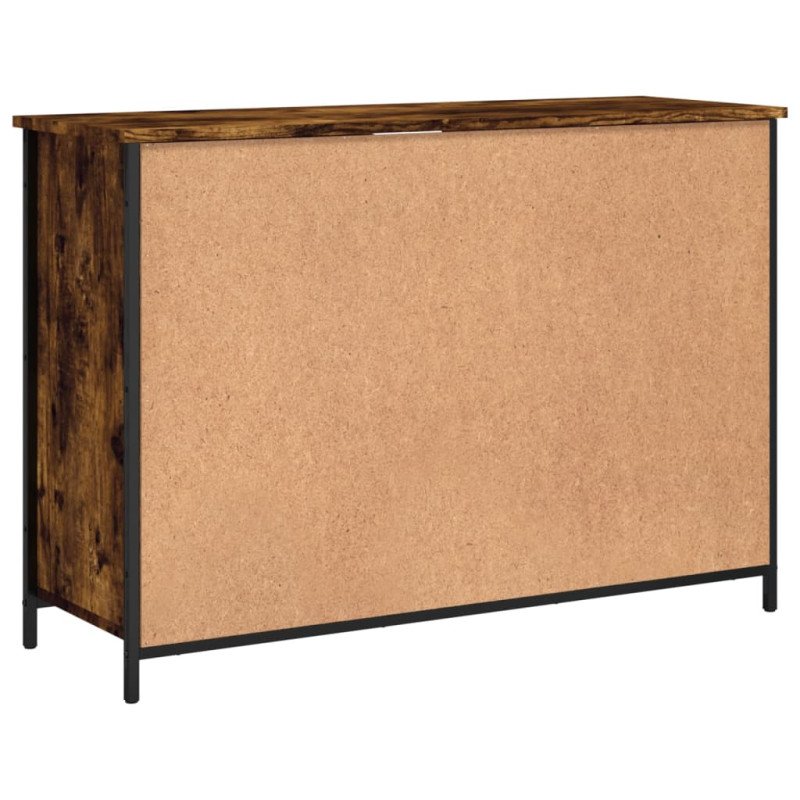 vidaXL Komoda dymový dub 100x35x70 cm kompozitné drevo