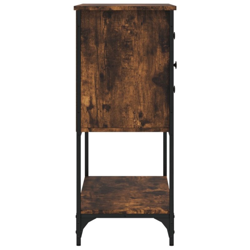 vidaXL Komoda dymový dub 100x36x85 cm kompozitné drevo