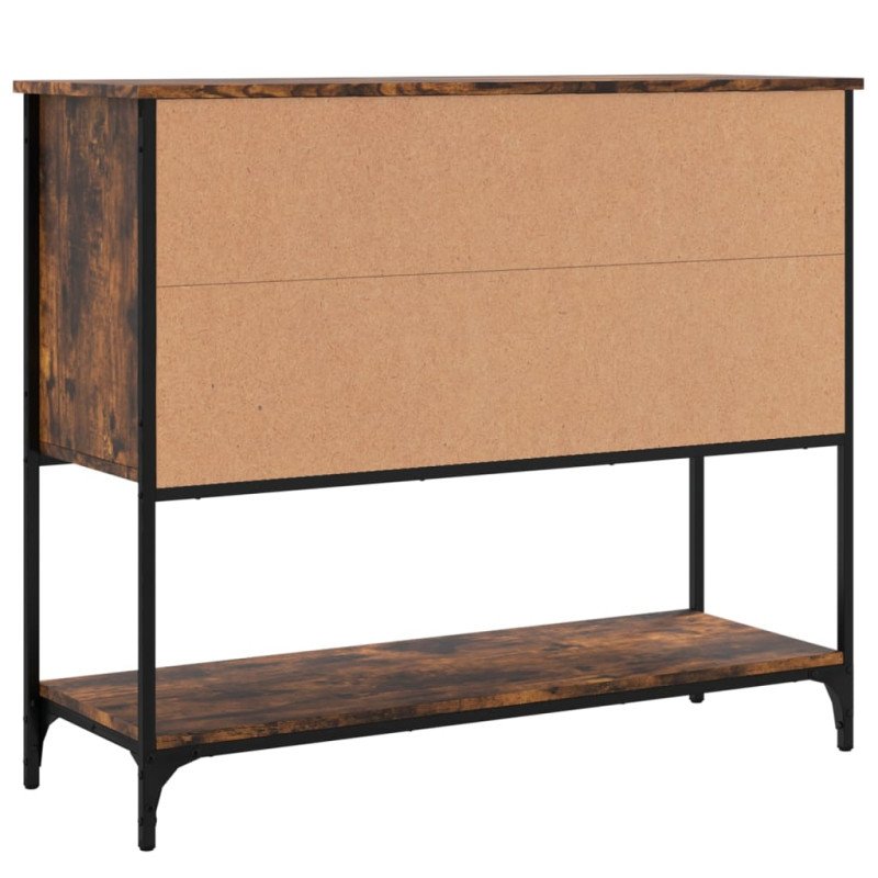vidaXL Komoda dymový dub 100x36x85 cm kompozitné drevo