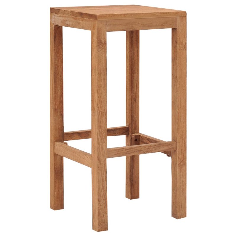 vidaXL Barové stoličky 4 ks, tíkový masív
