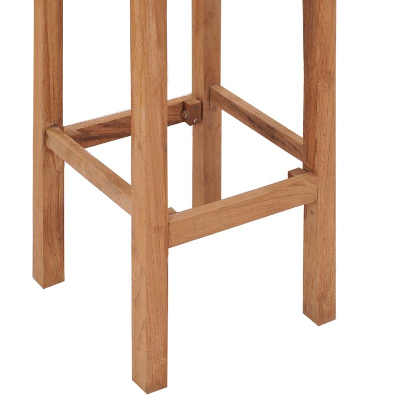 vidaXL Barové stoličky 4 ks, tíkový masív