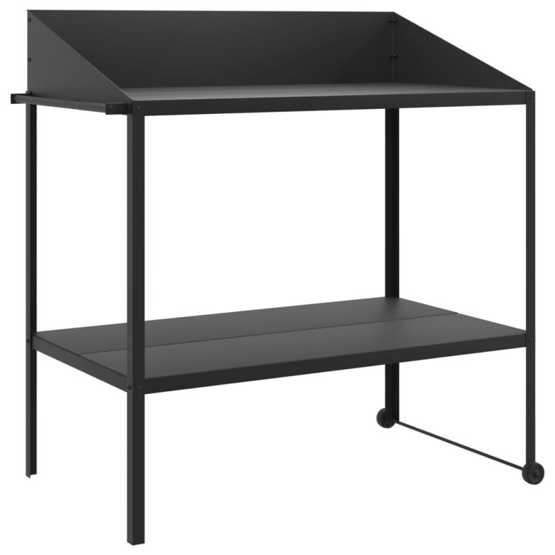 vidaXL Stojan na rastliny antracitový 100x54,5x100 cm pozinkovaná oceľ