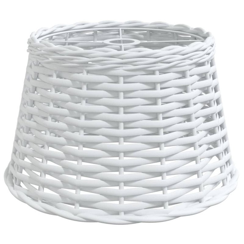 vidaXL Tienidlo na stropnú lampu biele Ø38x23 cm prútené