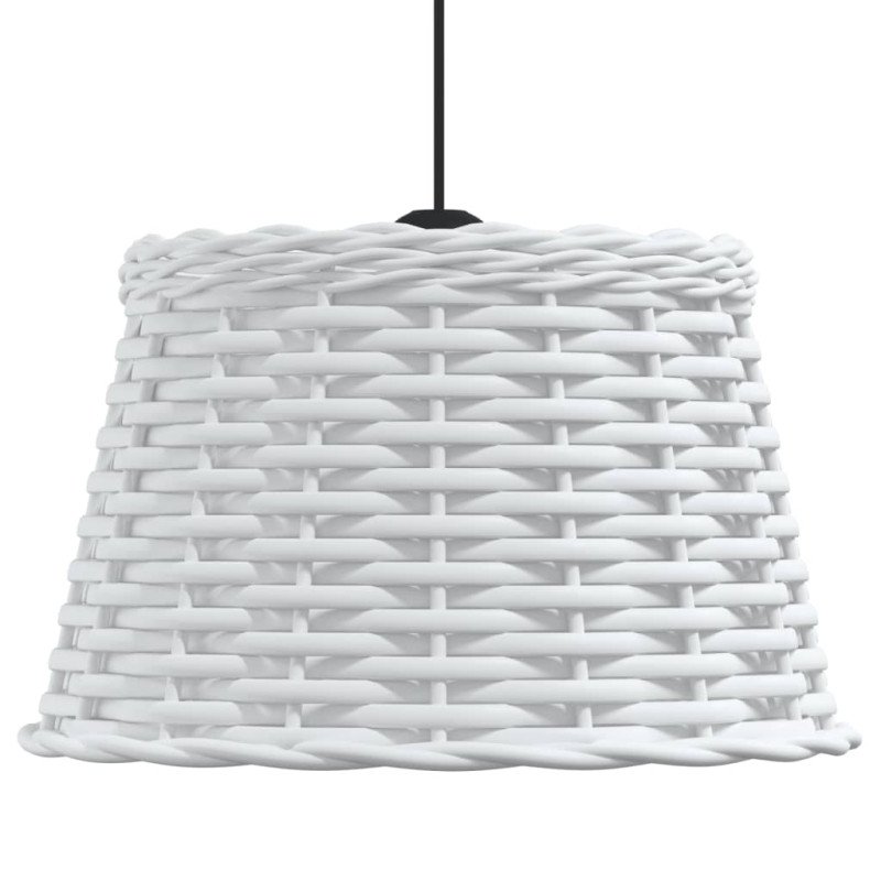 vidaXL Tienidlo na stropnú lampu biele Ø38x23 cm prútené