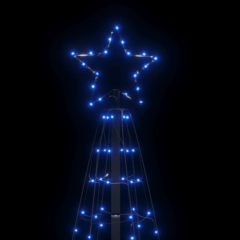 vidaXL Svetlo na vianočný stromček s hrotmi 220 LED modré 180 cm