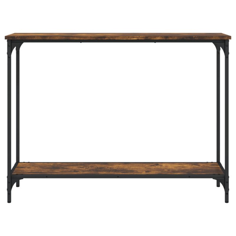 vidaXL Konzolový stolík dymový dub 101x30,5x75 cm kompozitné drevo