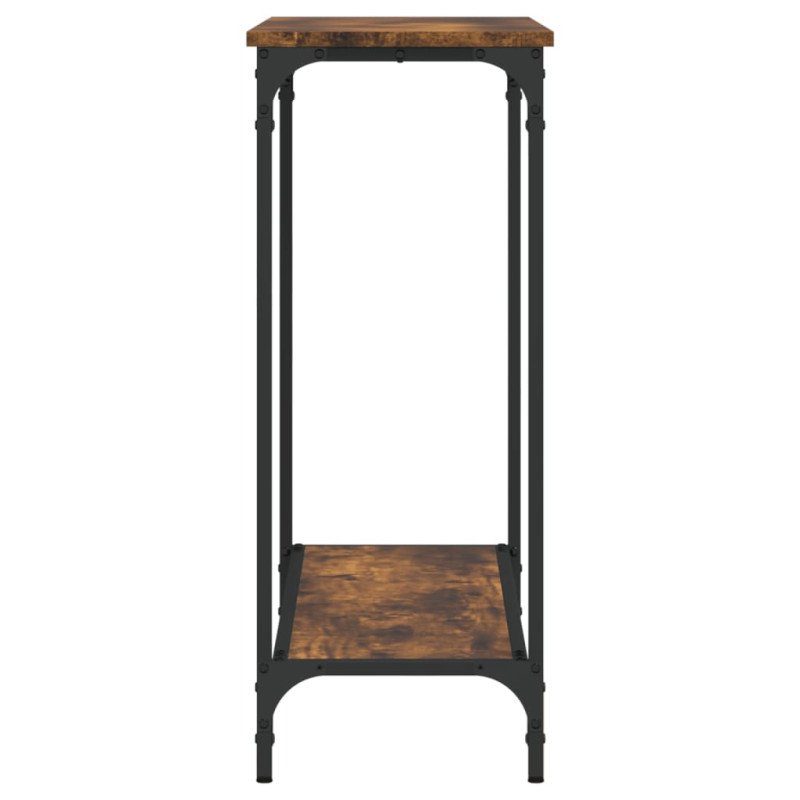 vidaXL Konzolový stolík dymový dub 101x30,5x75 cm kompozitné drevo