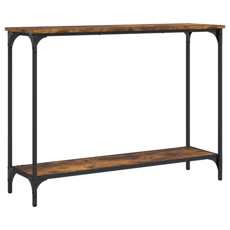 vidaXL Konzolový stolík dymový dub 101x30,5x75 cm kompozitné drevo