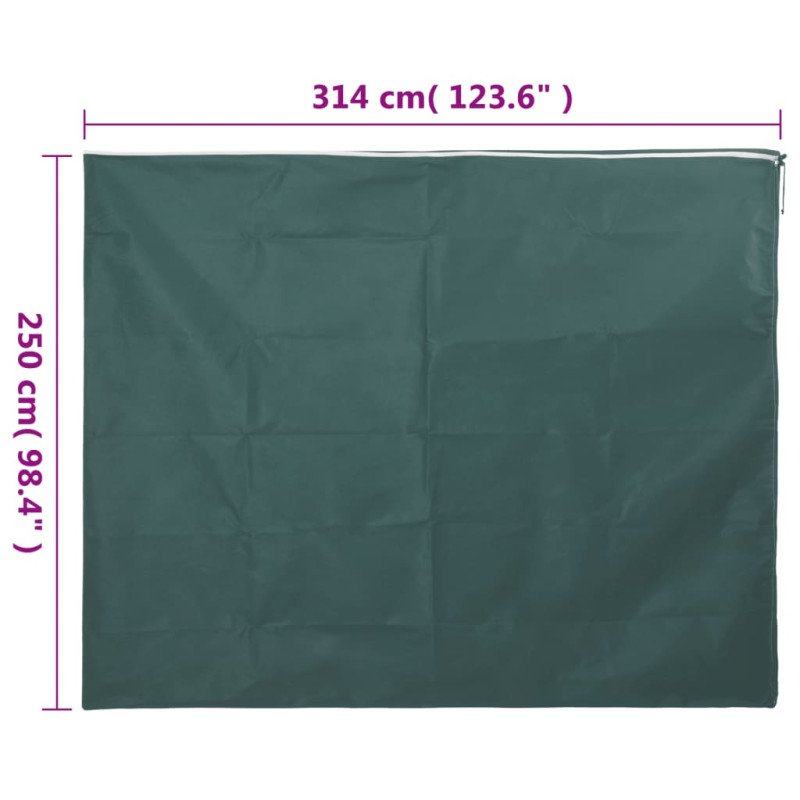 vidaXL Ochranný flísový kryt na rastliny so zipsom 70 g/m² 3,14x2,5 m