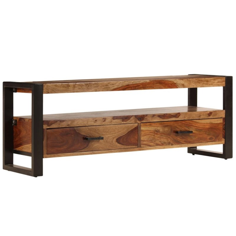 vidaXL TV skrinka zo sheeshamového dreva 120x35x45 cm