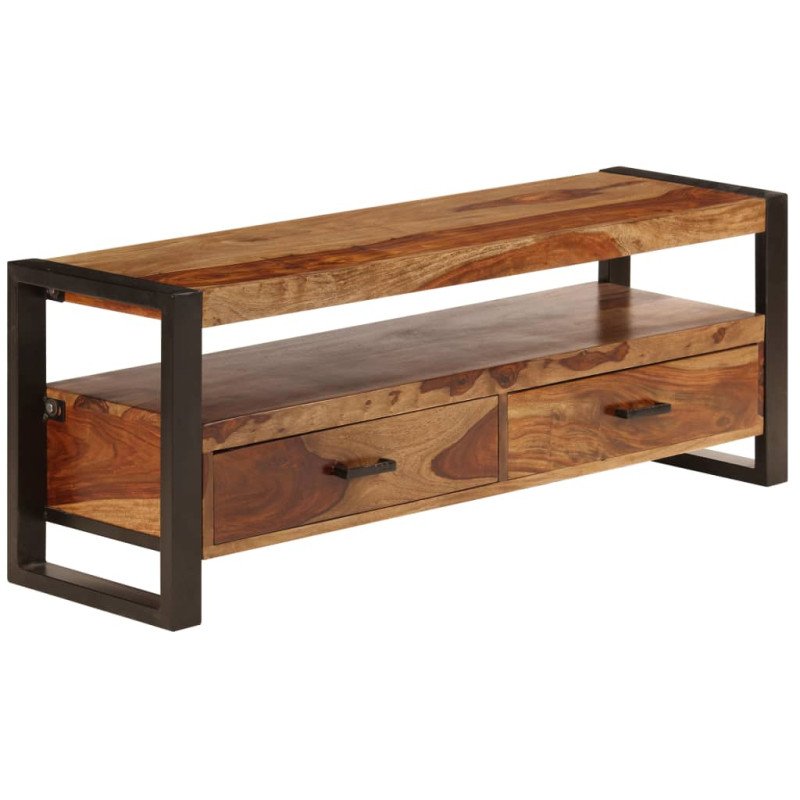 vidaXL TV skrinka zo sheeshamového dreva 120x35x45 cm