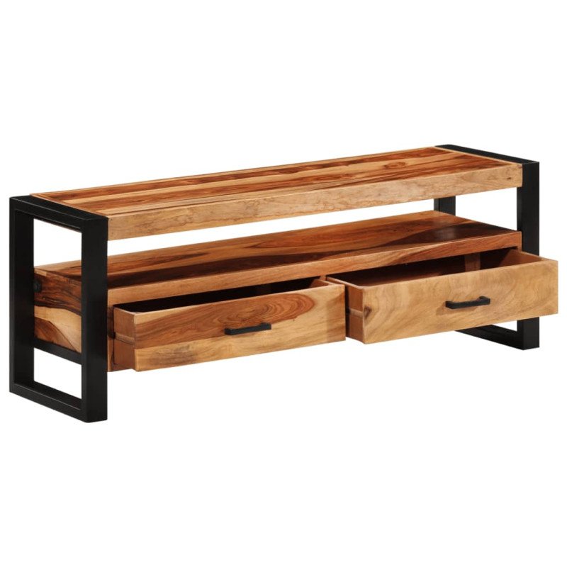vidaXL TV skrinka zo sheeshamového dreva 120x35x45 cm