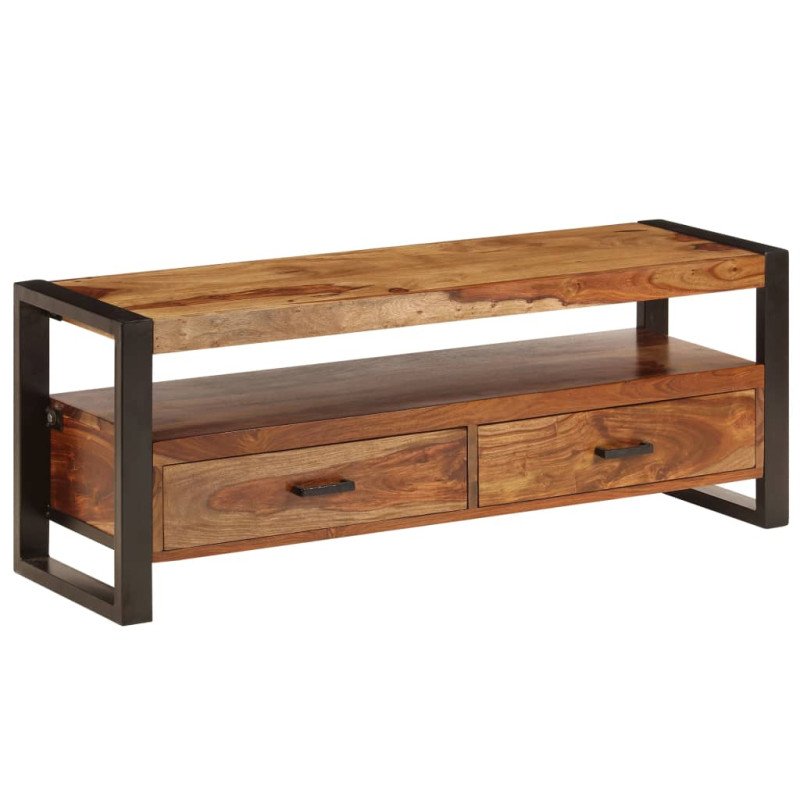 vidaXL TV skrinka zo sheeshamového dreva 120x35x45 cm