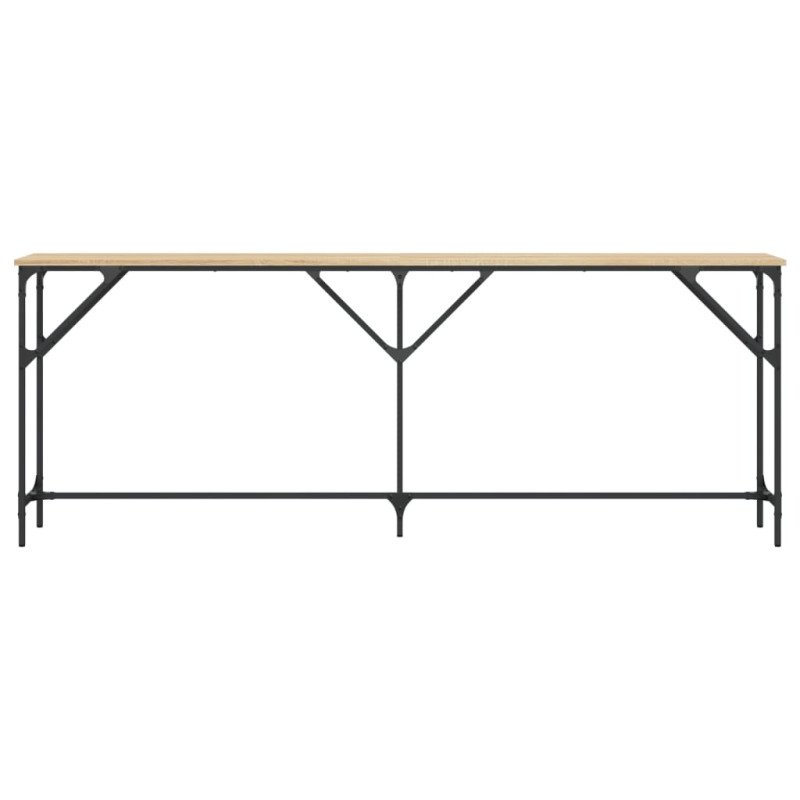 vidaXL Konzolový stolík dub sonoma 200x29x75 cm kompozitné drevo