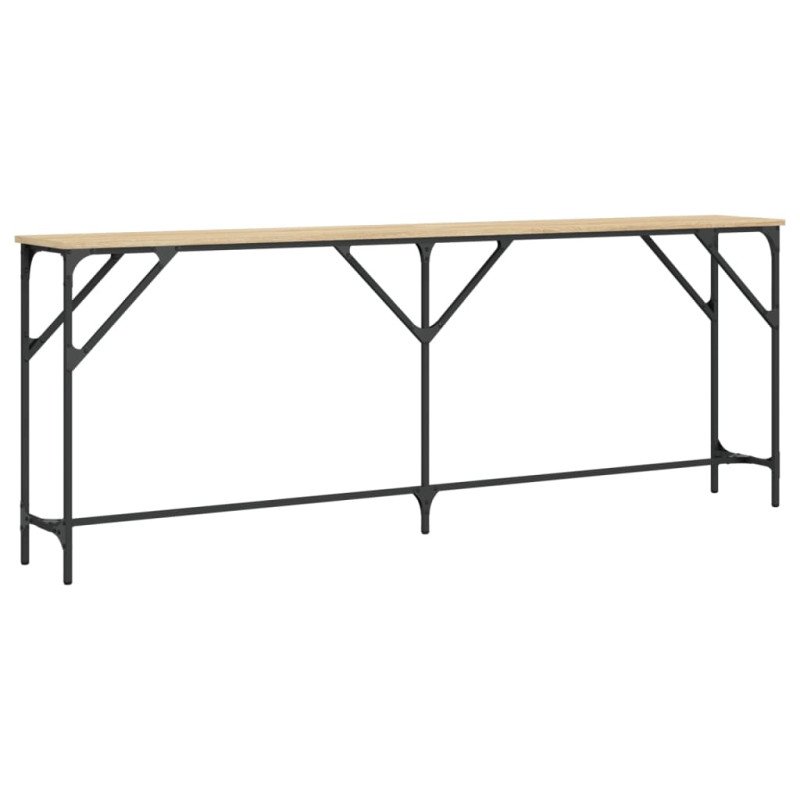 vidaXL Konzolový stolík dub sonoma 200x29x75 cm kompozitné drevo