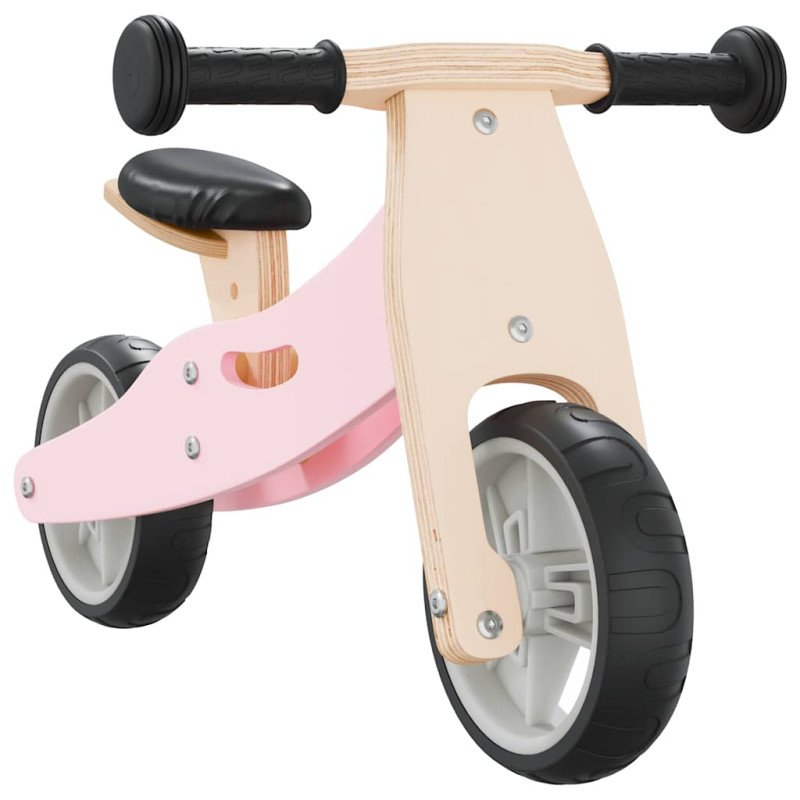 vidaXL Balančný bicykel pre deti 2 v 1 ružový