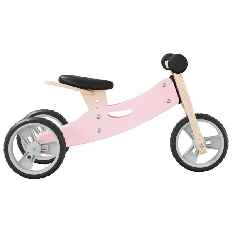 vidaXL Balančný bicykel pre deti 2 v 1 ružový