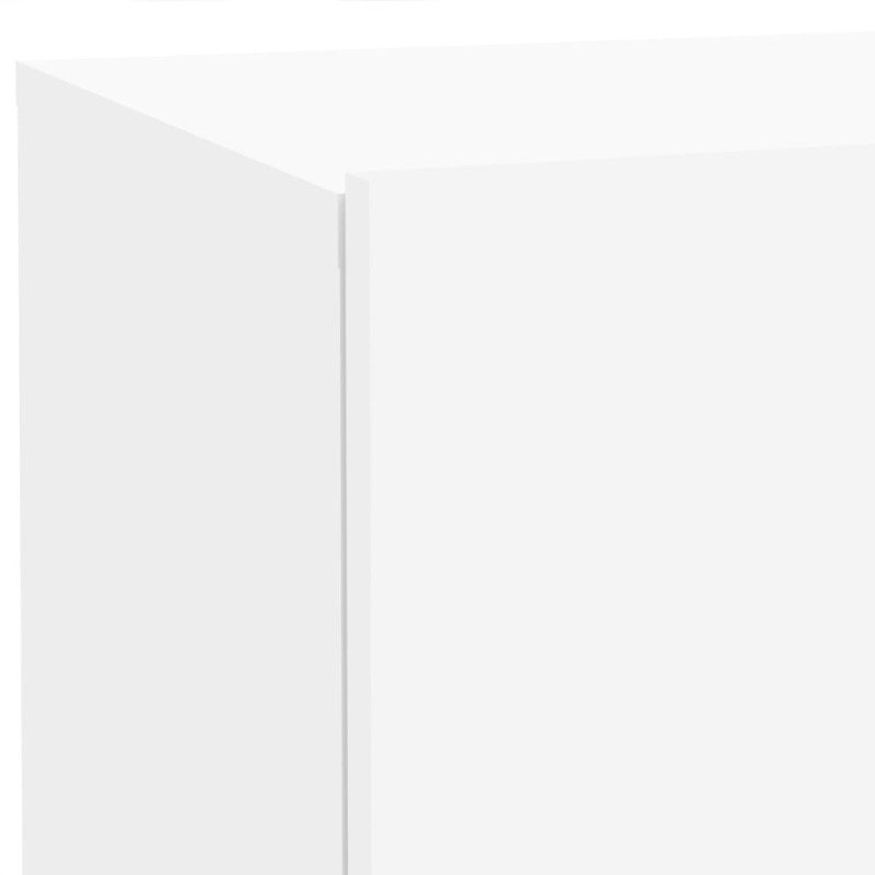 vidaXL Nočný stolík s LED svetlami biely 70x36x40,5 cm