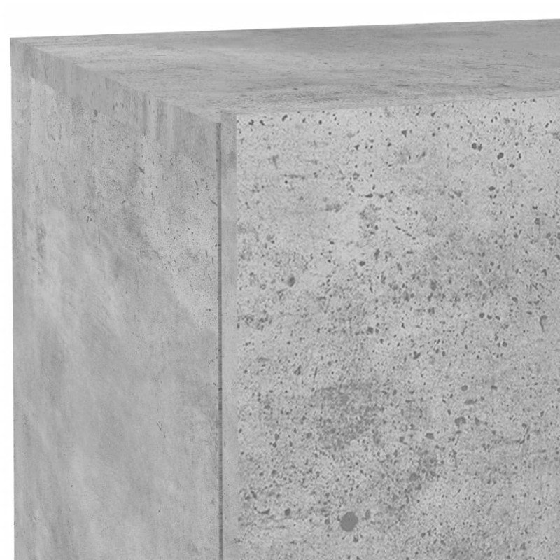 vidaXL Nočný stolík s LED svetlami betónovo sivý 70x36x40,5 cm