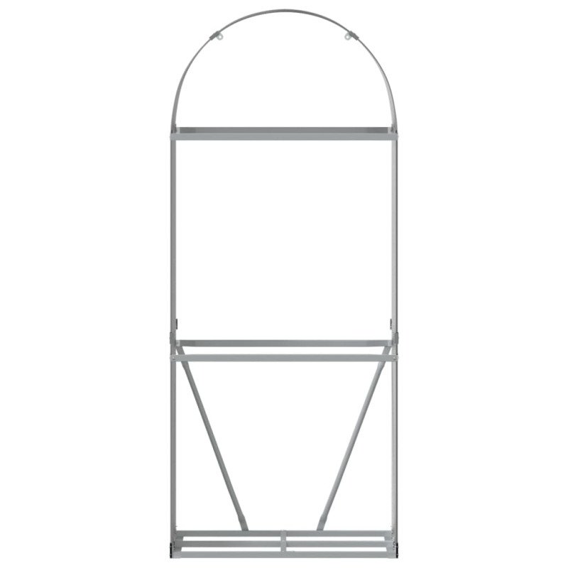 vidaXL Držiak na polená antracitový 80x45x190 cm pozinkovaná oceľ