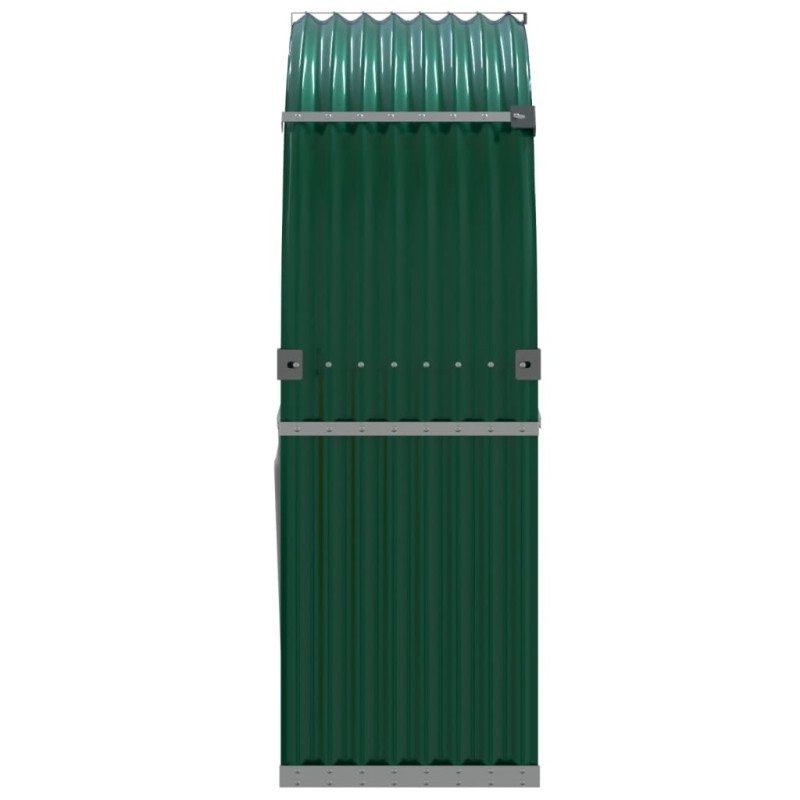 vidaXL Držiak na polená zelený 120x45x140 cm pozinkovaná oceľ