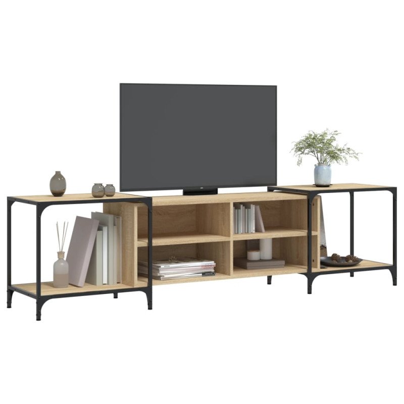 vidaXL TV skrinka dub sonoma 203x37x50 cm kompozitné drevo