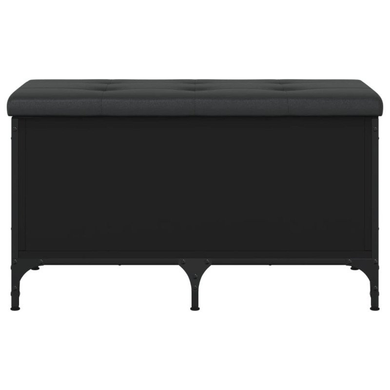vidaXL Úložná lavička čierna 82x42x45 cm kompozitné drevo