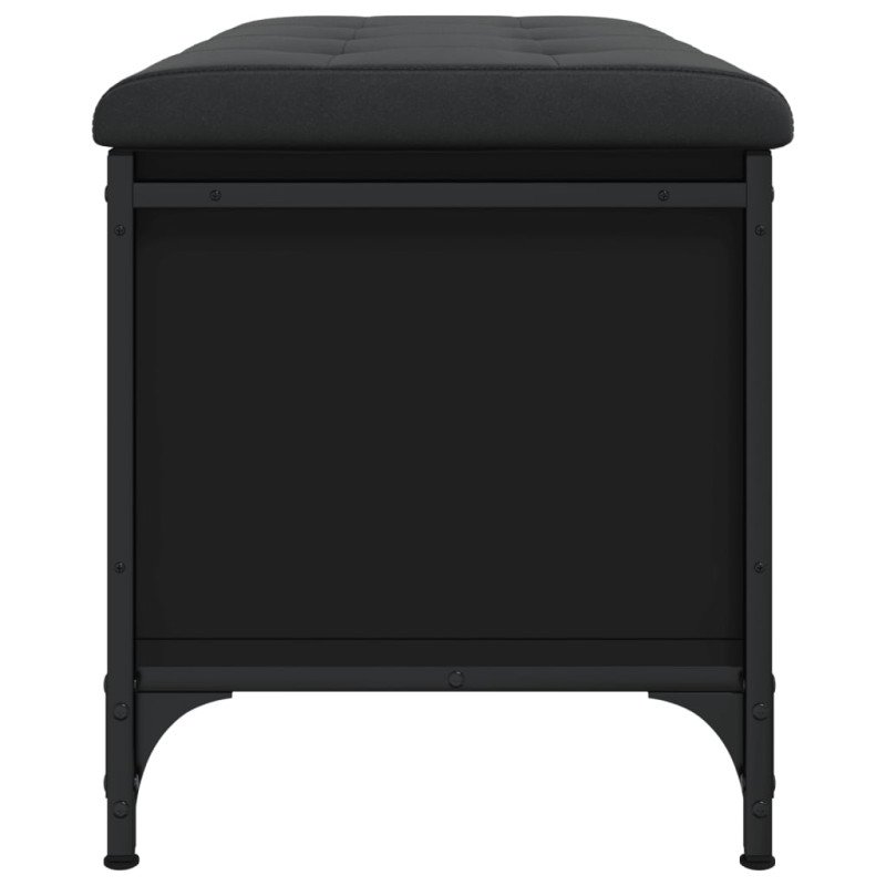 vidaXL Úložná lavička čierna 82x42x45 cm kompozitné drevo