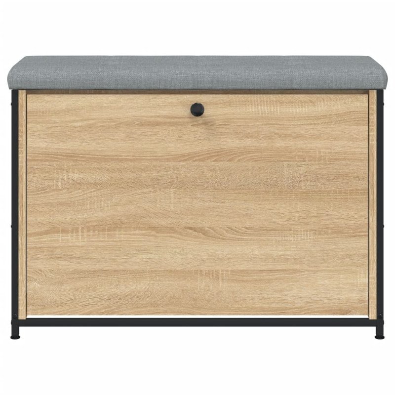 vidaXL Lavička na topánky s vyklápacou zásuvkou dub sonoma 82x32x56 cm