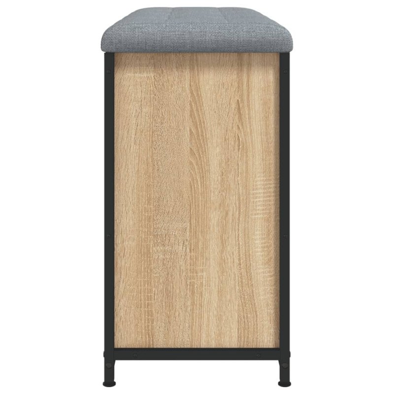 vidaXL Lavička na topánky s vyklápacou zásuvkou dub sonoma 82x32x56 cm